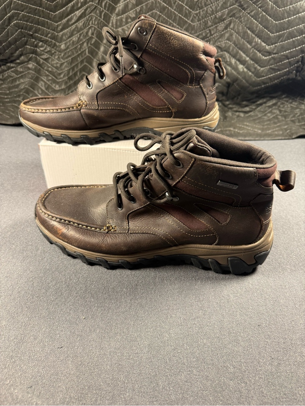 Rockport XCS adiPRENE by adidas Waterproof Leather Hiking Boots Brown Men’s 11